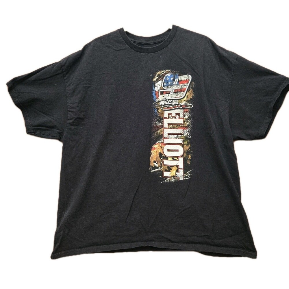 Chase Elliott #9 NASCAR T-Shirt Mens XXL Hendrick Motorsports Black Graphic Tee